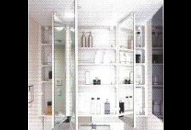 シティタワーズ豊洲ザ・シンボルの三面鏡付洗面化粧台